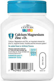 21st Century, Calcium Magnesium Zinc + D3, 90 Tablets