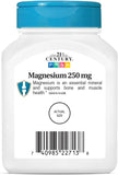 21st Century, Magnesium, 250 mg, 110 Tablets