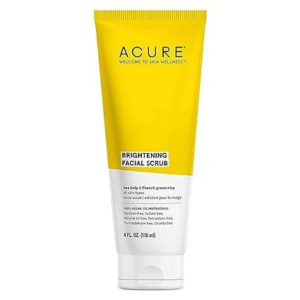 ACURE, Brightening Facial Scrub, 4 fl oz (118 ml)