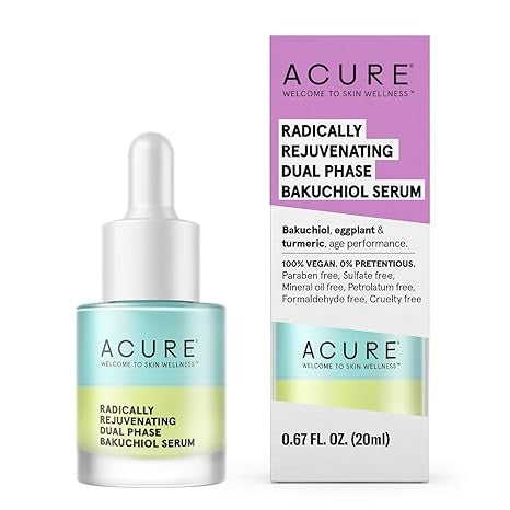 ACURE, Radically Rejuvenating, Dual Phase Bakuchiol Serum, 0.67 fl oz (20 ml)