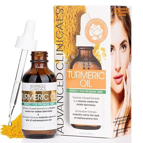 Advanced Clinicals, Turmeric Oil, Perfect for Problem Skin, 1.8 fl oz (53 ml)