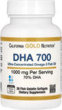 California Gold Nutrition, DHA 700 Fish Oil, Ultra-Concentrated, 1,000 mg, 30 Fish Gelatin Softgels