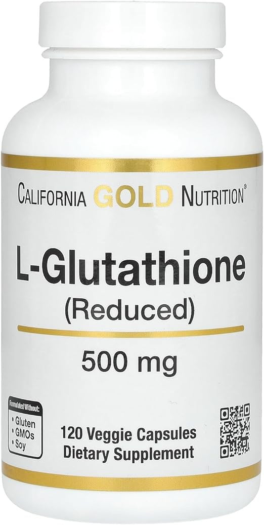 California Gold Nutrition, L-Glutathione (Reduced), 500 mg, 120 Veggie Capsules