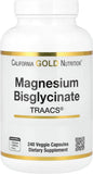 California Gold Nutrition, Magnesium Bisglycinate, Formulated with TRAACS, 200 mg, 240 Veggie Capsules (100 mg per Capsule)