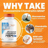 Doctor's Best, Glucosamine Chondroitin MSM with OptiMSM, 240 Capsules