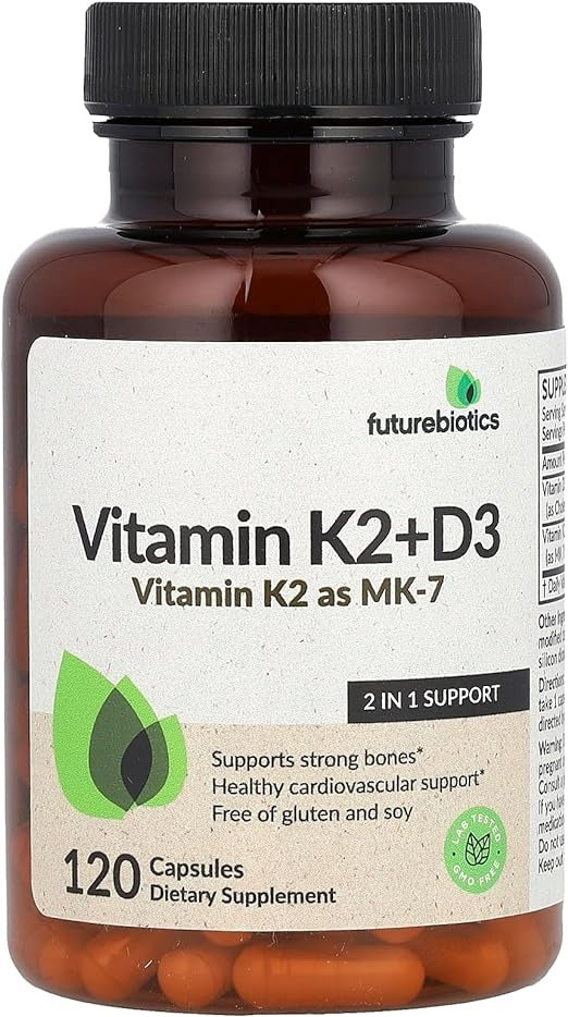 Futurebiotics, Vitamin K2 + D3 , 120 Capsules