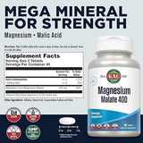 KAL, Magnesium Malate 400, 90 Tablets