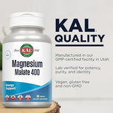 KAL, Magnesium Malate 400, 90 Tablets