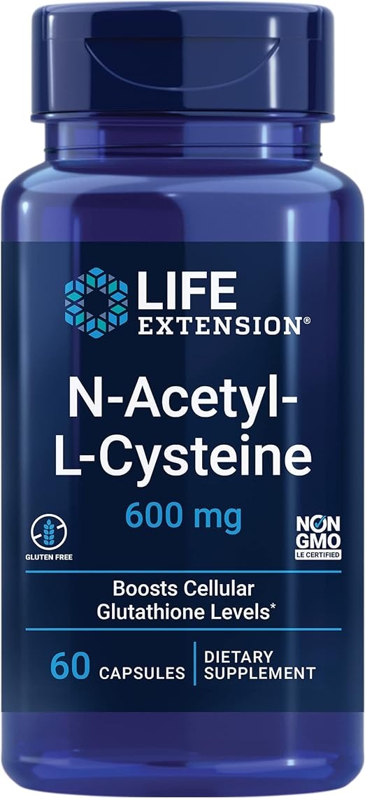 Life Extension, N-Acetyl-L-Cysteine, 600 mg, 60 Capsules