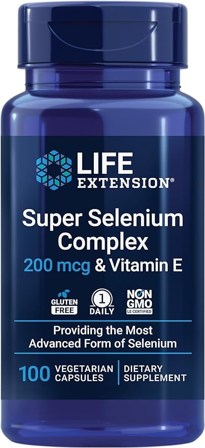 Life Extension, Super Selenium Complex & Vitamin E, 200 mcg, 100 Vegetarian Capsules