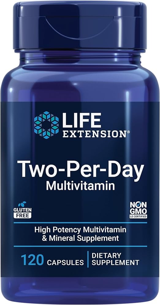 Life Extension, Two-Per-Day Multivitamin, 120 Capsules