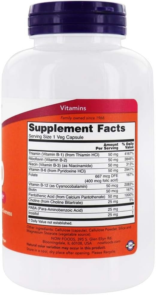 NOW Foods, B-50, 250 Veg Capsules