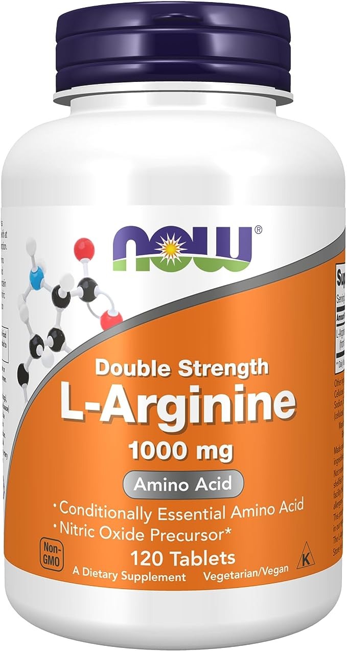 NOW Foods, L-Arginine, Double Strength, 1,000 mg, 120 Tablets