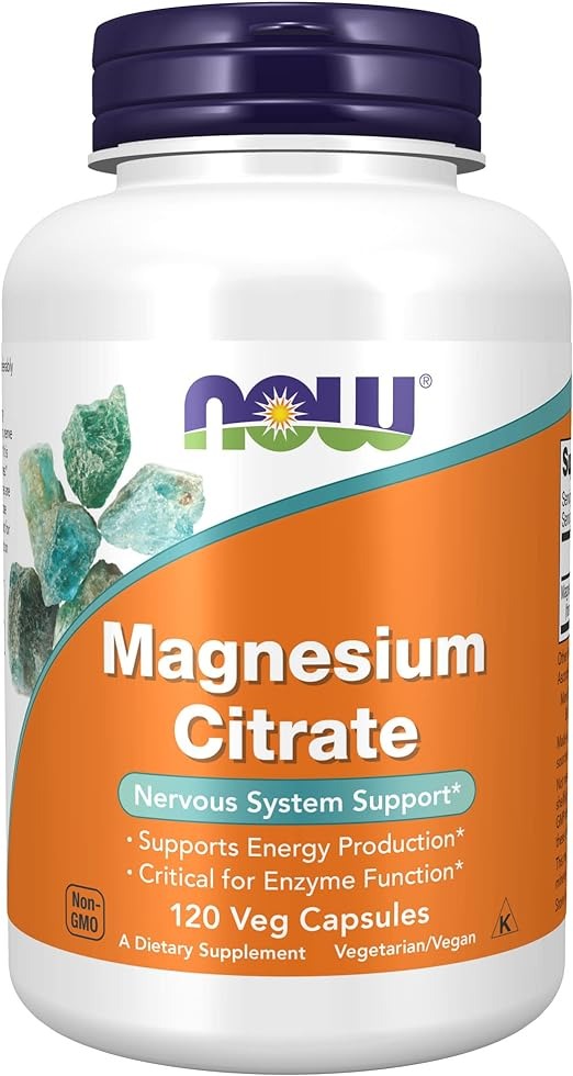 NOW Foods, Magnesium Citrate, 120 Veg Capsules