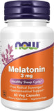 NOW Foods, Melatonin, 3 mg, 60 Veg Capsules