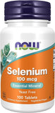 NOW Foods, Selenium, 100 mcg, 100 Tablets