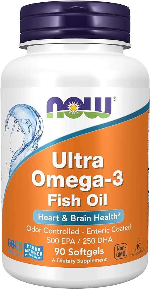 NOW Foods, Ultra Omega-3 Fish Oil, 90 Softgels