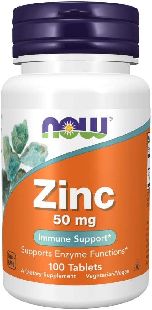 NOW Foods, Zinc, 50 mg, 100 Tablets