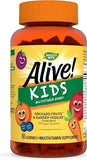 Nature's Way, Alive! Kids, Complete Multivitamin, Cherry, Orange & Grape , 60 Gummies