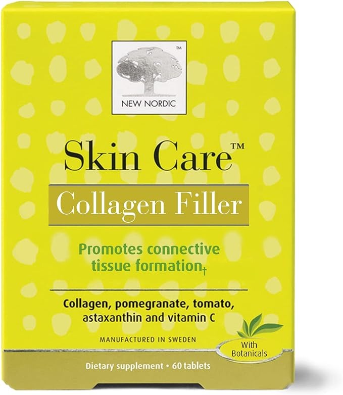 New Nordic, Skin Care, Collagen Filler, 60 Tablets