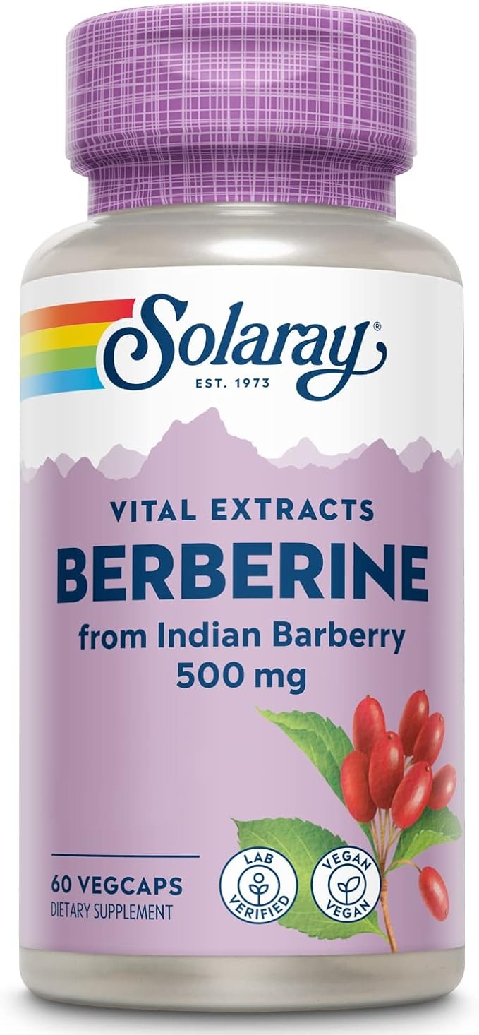 Solaray, Berberine, Vital Extracts, 500 mg, 60 VegCaps