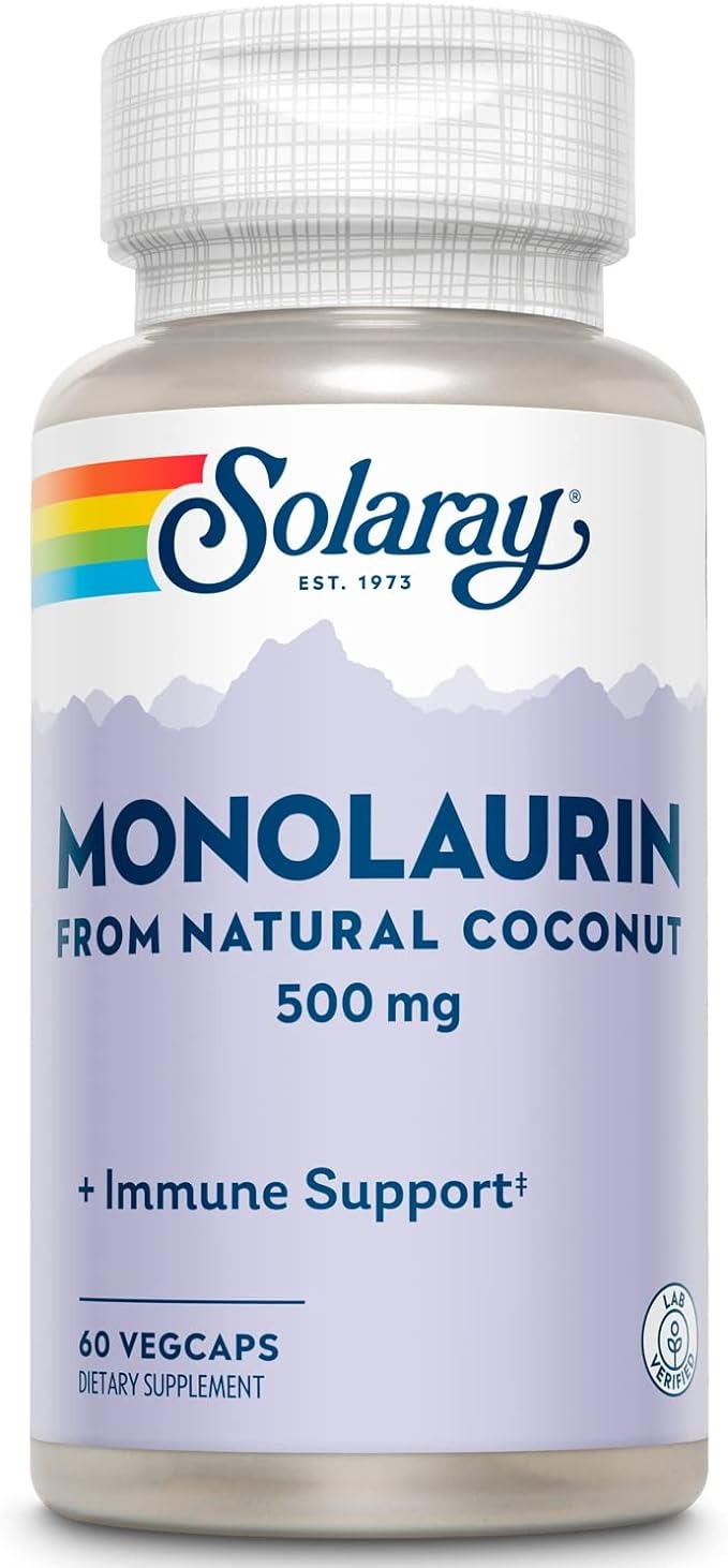 Solaray, Monolaurin, 500 mg, 60 VegCaps